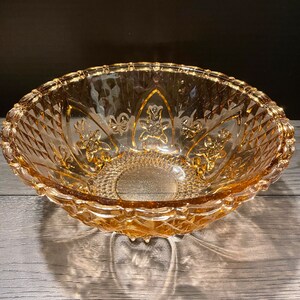 Vintage Pink Depression Serving Bowl
