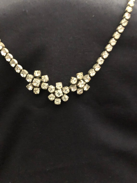 1950's Kramer Diamond Look Necklace, Bracelet & E… - image 2