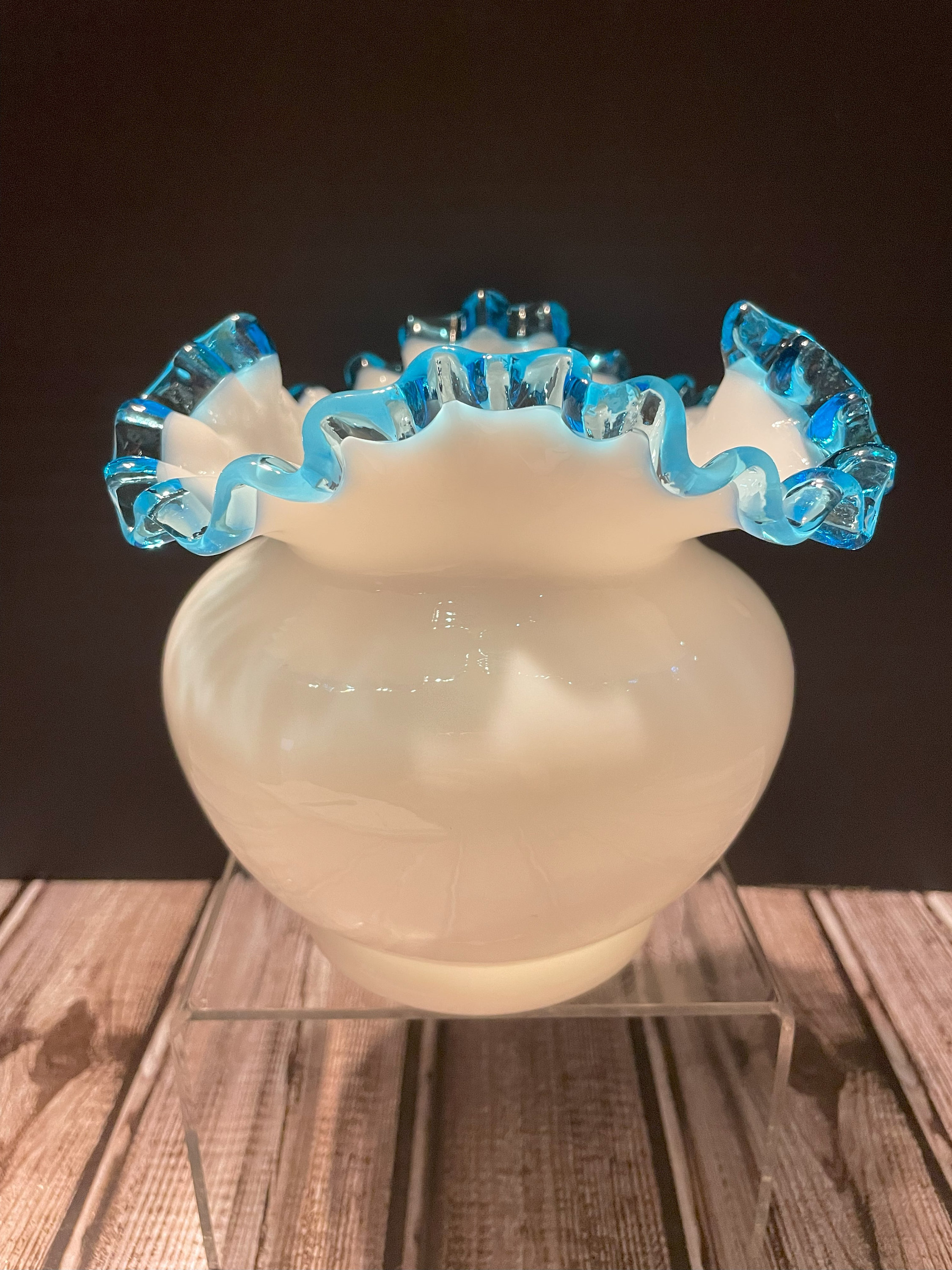 Fenton Aqua Crest - Etsy