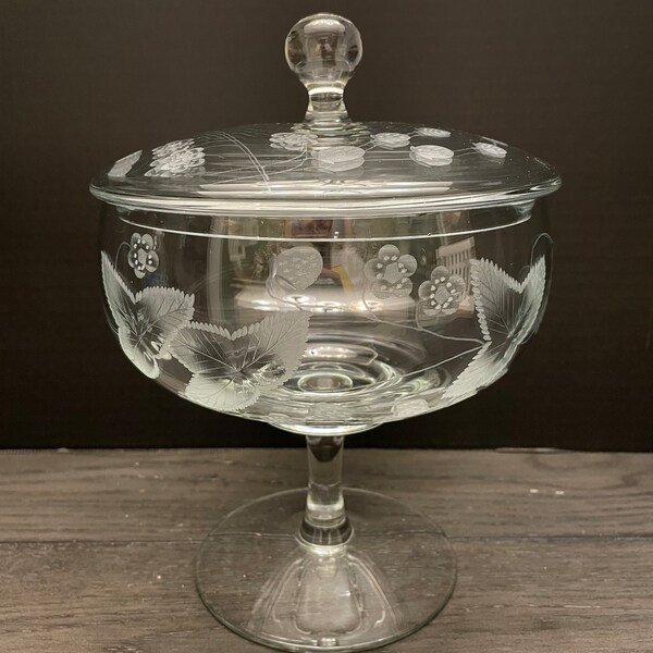 Footed Candy Dish Etsy