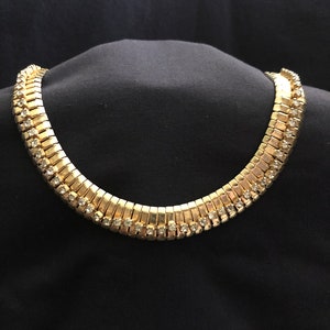 1940/1950 Gold Plated Egyptian Revival Type Necklace