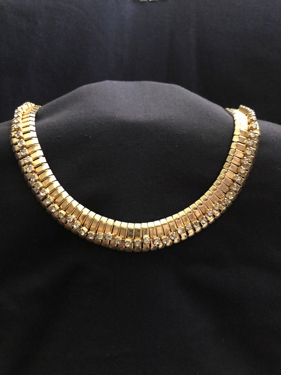 1940/1950 Gold Plated Egyptian Revival Type Neckla
