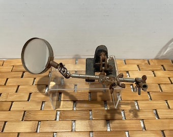 Vintage “Jewelry Hand” with Iron Stand and Clamp Holder