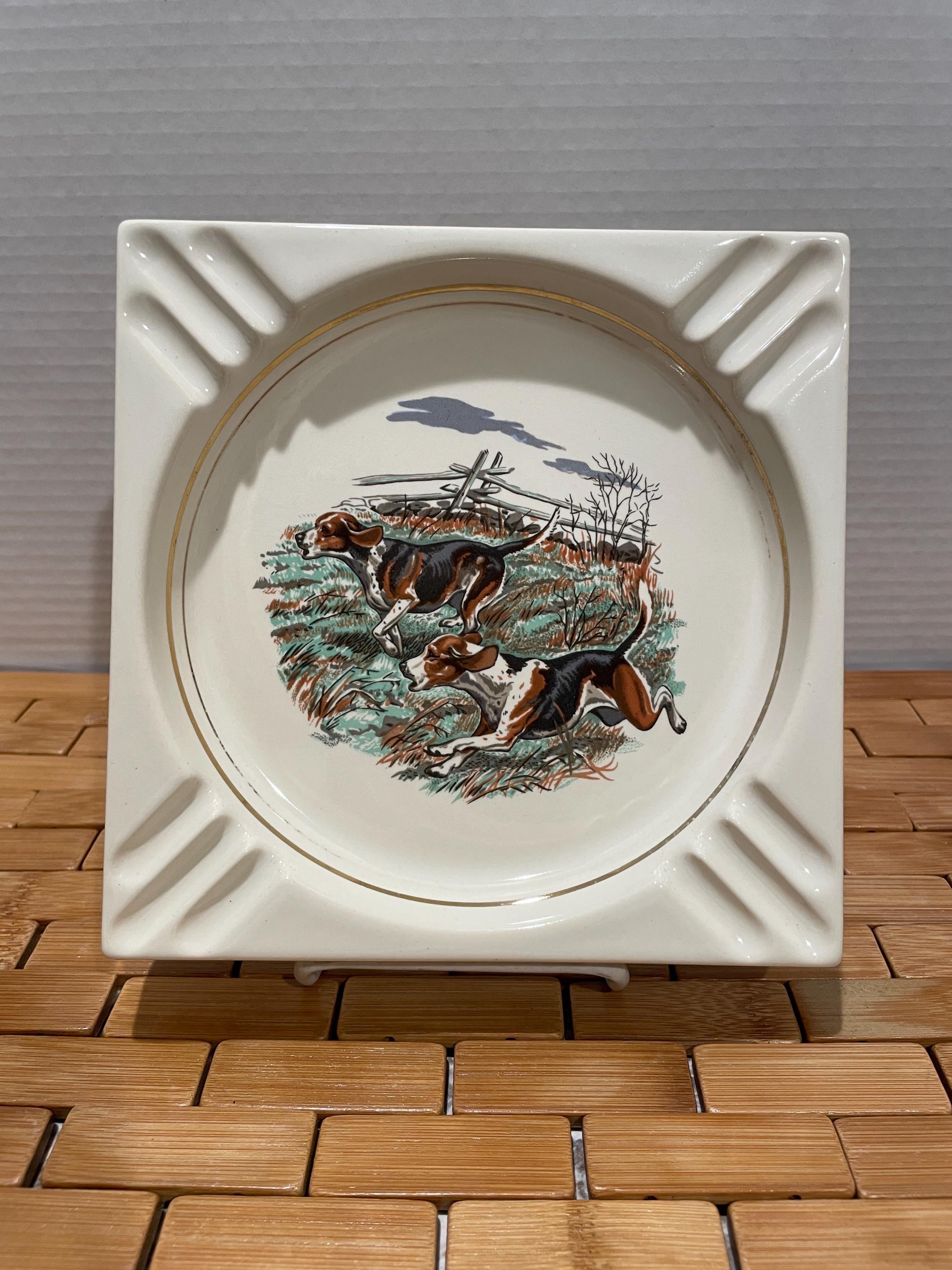 1970’s Hyalyn Pottery Porcelain Ashtray