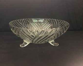 Vintage Glass Candy Dish