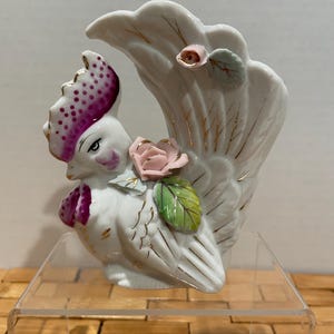 1950’s Porcelain Rooster Planter