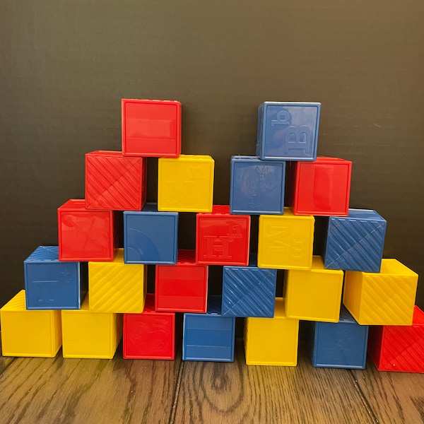 Plastic Building Blocks Etsy