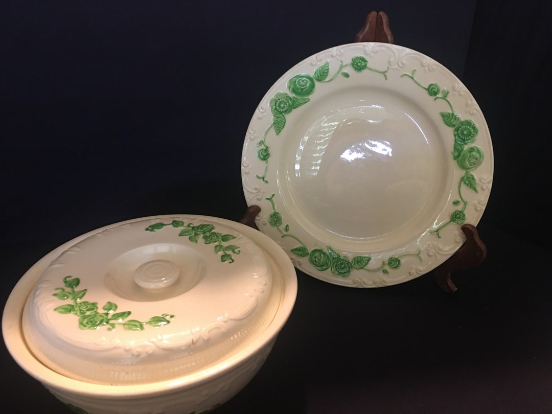 1933 Homer Laughlin Dish and Underplate Etsy