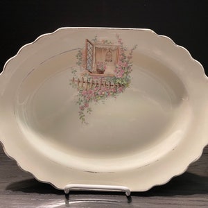 Vintage Lido W.S. George Canarytone Platter