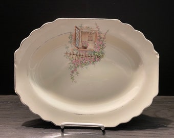 Vintage Lido W.S. George Canarytone Platter