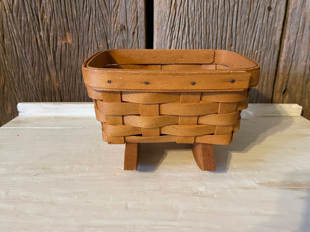 1993 Longaberger Cradle Basket Etsy