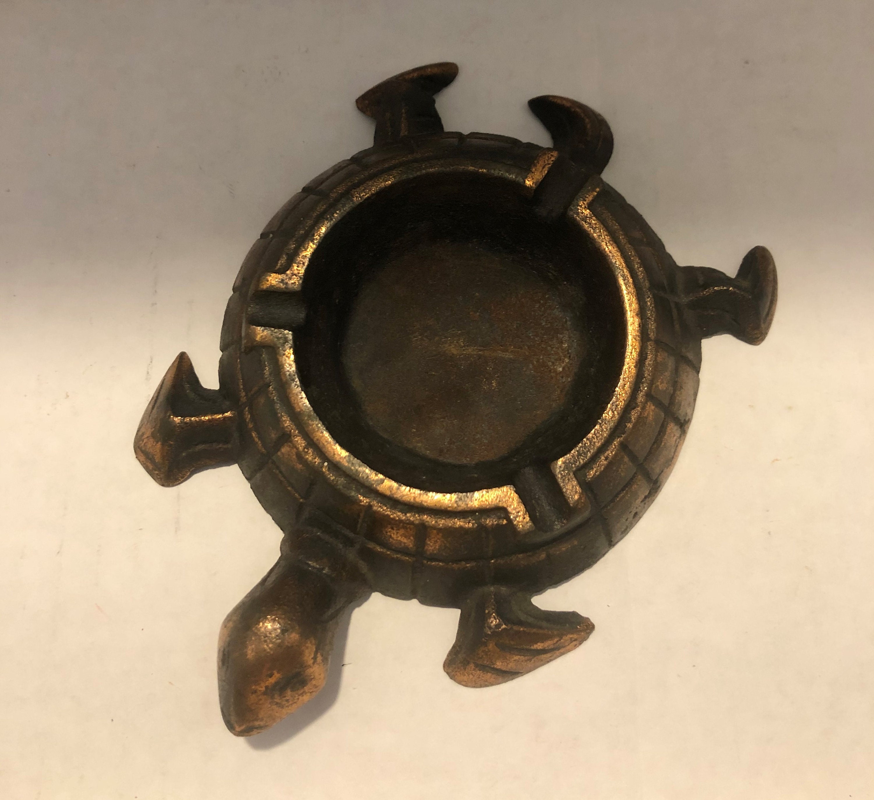 Vintage Brass Sea Turtle Ashtray | Etsy