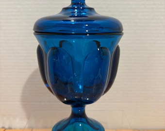 1960's Viking Glass Epic Six Petal Covered Candy Dish
