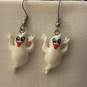Happy Ghost Dangle Earrings