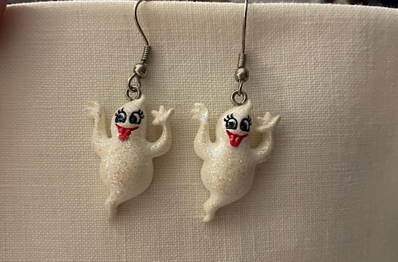 Happy Ghost Dangle Earrings - image 1