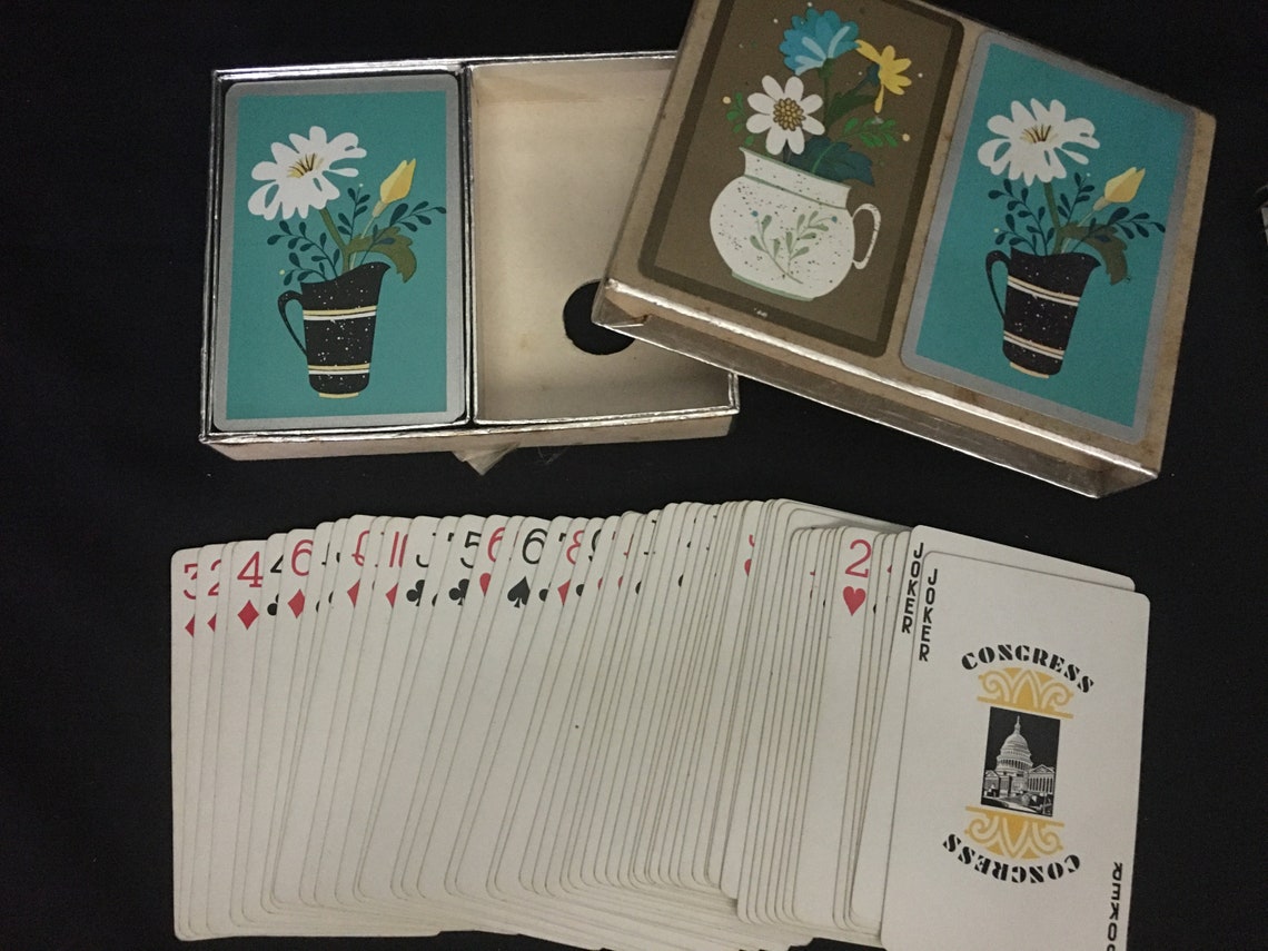 Vintage 1950's Congress Playing Cards Etsy