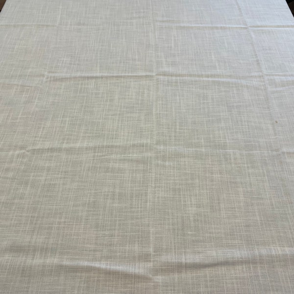 Vintage Cream Grid Pattern Tablecloth
