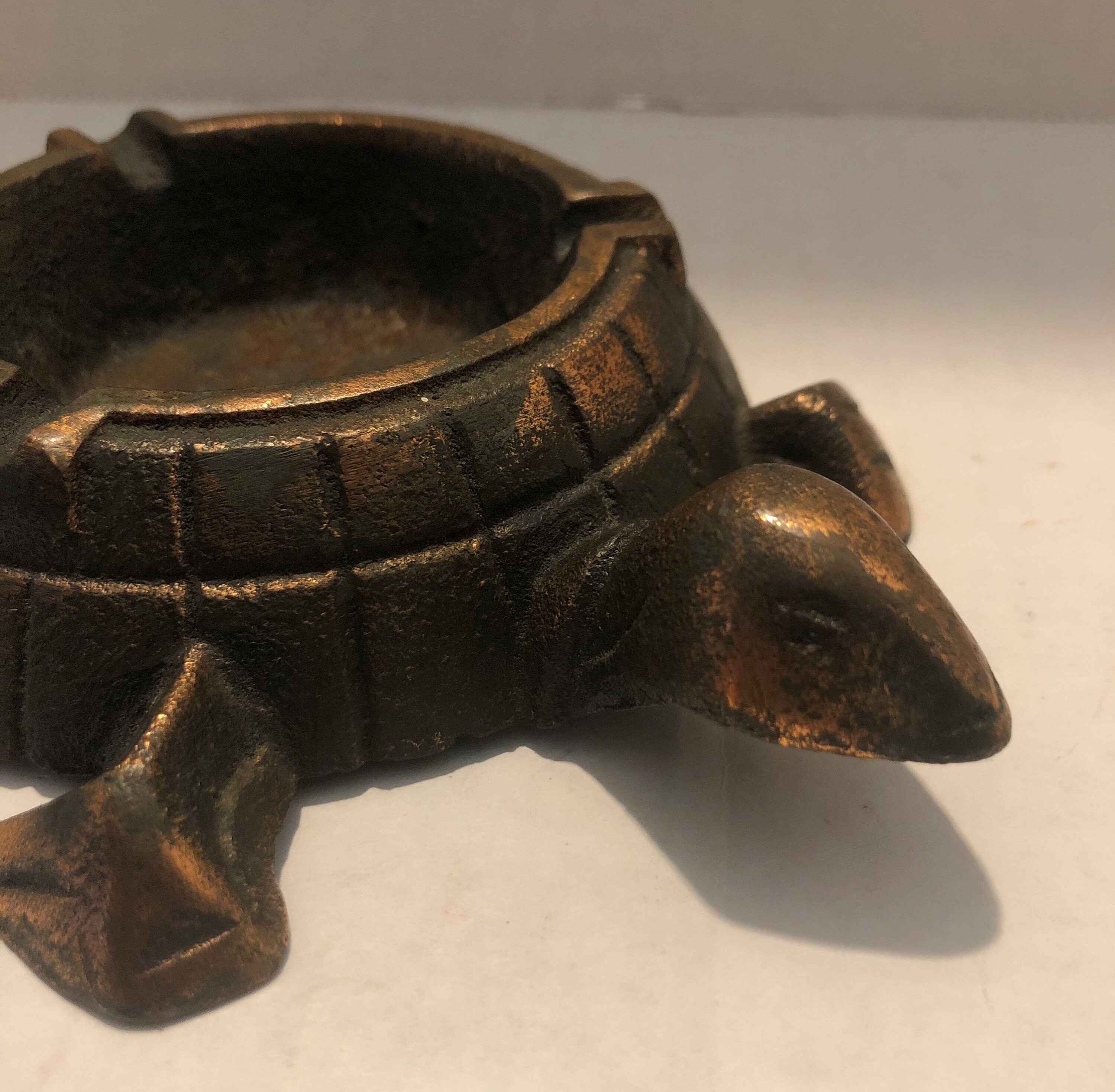 Vintage Brass Sea Turtle Ashtray | Etsy