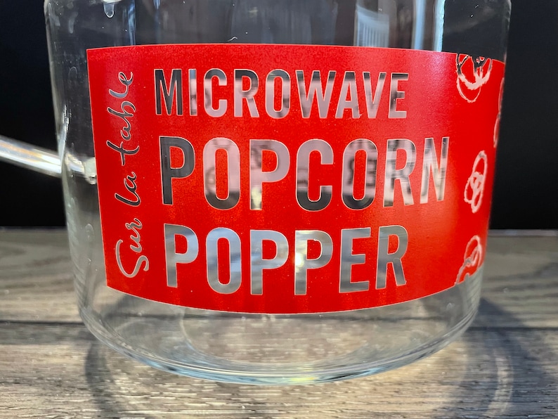Vintage Glass Microwave Popcorn Pitcher Etsy
