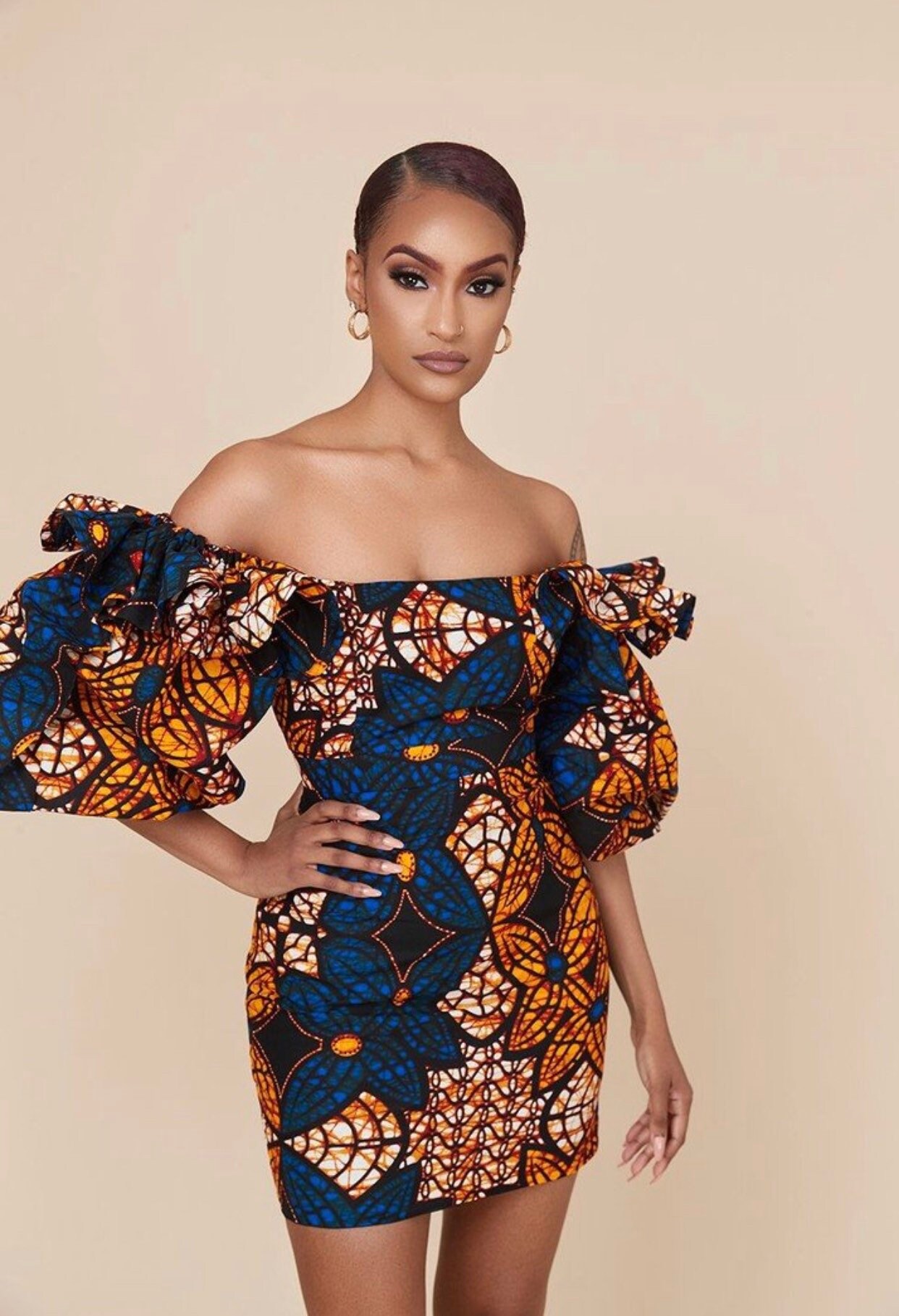 Ankara Pencil Dress - Etsy