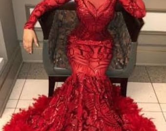 Red Birthday Dress Women - Etsy
