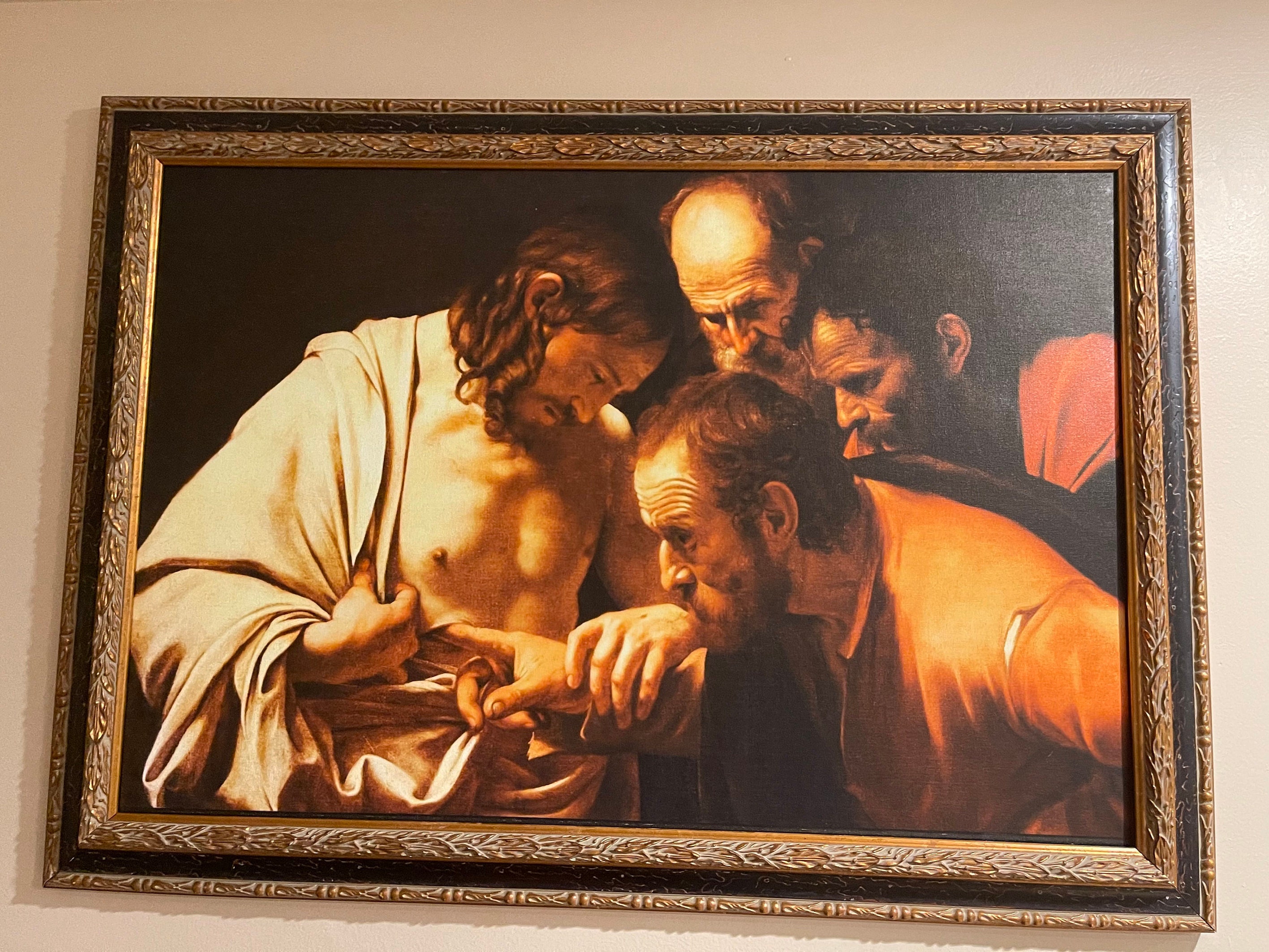 7. "The Incredulity of Saint Thomas" by Caravaggio - wide 1