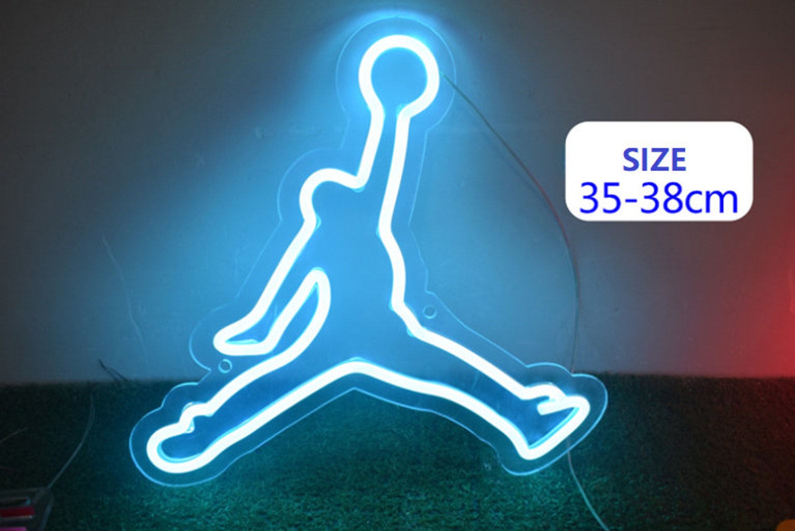 Mj Jumpman 23 Handmade Led Neon Light Sign For Basketball Fans Etsy