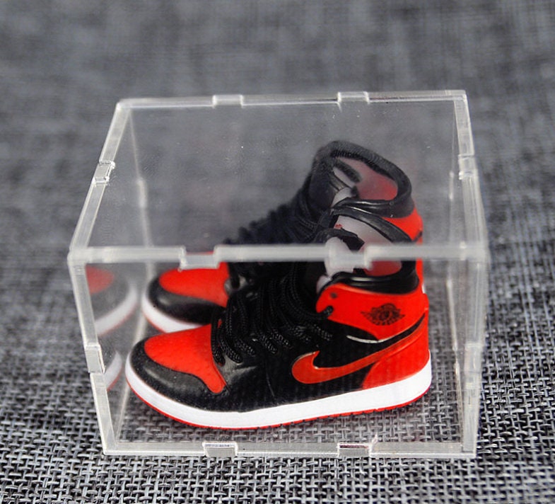Estable nacimiento Apéndice 3D Mini Classic Sneakers Collection OG Bred KeyChain con caja - Etsy España