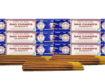 6 Box Original Satya Sai Baba Nag Champa Incense Sticks Joss Insence Genuine UK