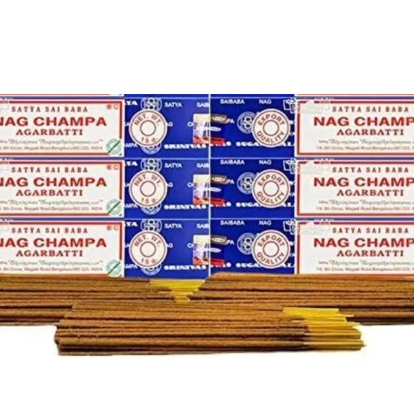 6 Box Original Satya Sai Baba Nag Champa Incense Sticks Joss Insence Genuine UK