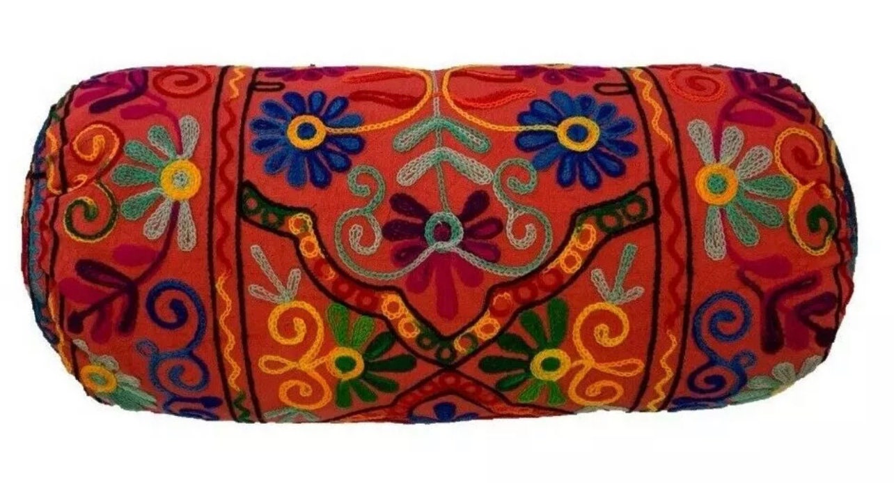 Indian bolster cushion 18 x 7 inch cylinder takiya Etsy