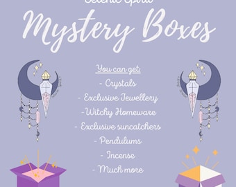 Selenic Spirit Mystery Boxes - Jewellery, Crystals, Incense, Homeware, Keyrings and Much More - Perfect for Gifts