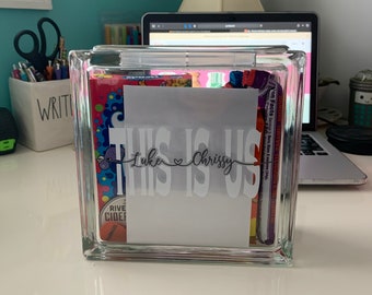 AANGEPASTE Memento Glass Storage Bank