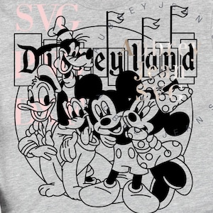 Disneyland Fab 5 Mickey Mouse SVG (Digital Download) – Family Matching Shirts image 2