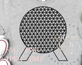Diseño de nave espacial Epcot Ball Earth *SVG* PNG DXF Sublimación *Cricut* Máquina de corte Silhouette Walt DisneyWorld Pabellón de Disneyland World