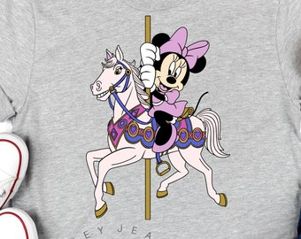 Diseño de Minnie Mouse en carrusel*SVG PNG Bmp Jpeg Sublimación*Máquina de corte Cricut Silhouette Walt DisneyWorld Disneyland Magic Kingdom Epcot