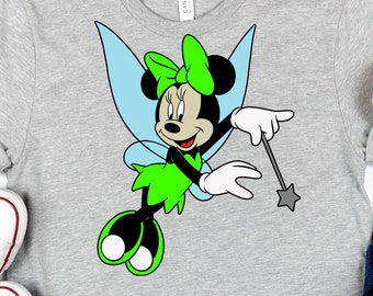 Minnie Tinkerbell SVG, PNG, Sublimation Design (Digital Download)