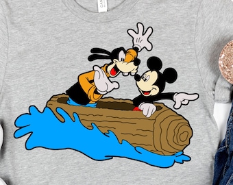 Splash Mountain Mickey Goofy SVG PNG, Disney World Design (Digital Download)