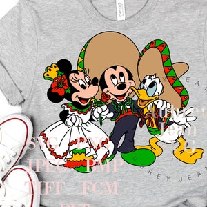 Cinco de Mayo Topolino Minnie Paperino Design *SVG* PNG DXF Sublimazione *Cricut* Silhouette Cutting Machine Padiglione Messico Epcot