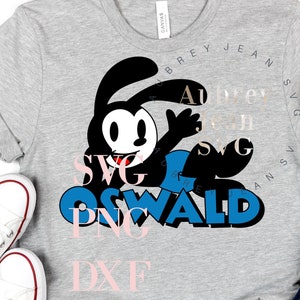 Oswald the Lucy Rabbit * SVG PNG Sublimation Cricut Silhouette Schneidemaschine WWW Disneyland Walt DisneyWorld Mickey Minnie Steamboat Willie