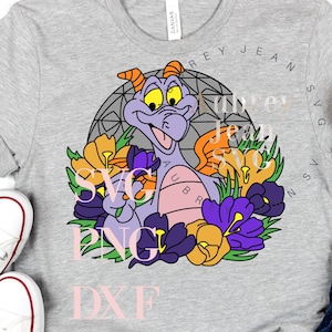 Figment Epcot Flower and Garden Festival SVG PNG Sublimation Cricut Silhouette Cutting Machine WDW Disneyland DisneyWorld Hollywood Studios