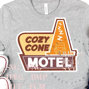Cozy Cone Logo Cars Land Design *SVG* PNG Sublimation Cricut Silhouette Cutting Machine Walt DisneyWorld Disneyland Radiator Springs Racers