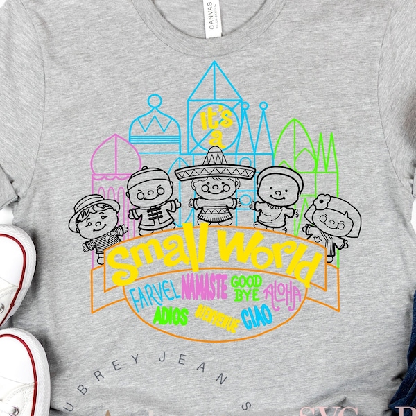 Small World Disneyland Design*SVG PNG Bmp Jpg Sublimation*Cricut Silhouette Cutting Machine Walt DisneyWorld Fantasyland Happiest Place