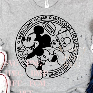 Logotipo de boas-vindas DVC Welcome Home Design *SVG* PNG Dxf Sublimação *Cricut* Máquina de corte de silhueta Disneyland Walt DisneyWorld Vacation Club Member