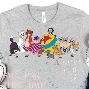 Diz Cats Design SVG PNG Dxf 昇華 Cricut Silhouette Studio カッティングマシン おしゃれキャット チェシャ猫 わんわん物語 猫 子猫 マリー
