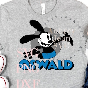 Oswald the Lucy Rabbit * SVG PNG Sublimation Cricut Silhouette Schneidemaschine WWW Disneyland Walt DisneyWorld Mickey Minnie Steamboat Willie