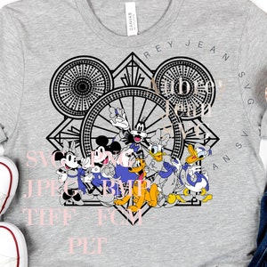 100 Years of Wonder Fab 6 *SVG* PNG Sublimation *Cricut Silhouette Cutting Machine WDW Disneyland 100th Anniversary Celebration Fab 5 Mickey