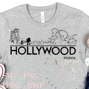 Hollywood Studios Skyline Design *SVG* PNG Sublimation *Cricut* Silhouette Studio Cutting Machine Epcot Animal Kingdom Magic Kingdom Mickey