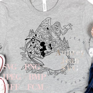 Matterhorn Fab 5 Design *SVG PNG Sublimation Cricut Silhouette Cutting Machine Walt DisneyWorld Disneyland Mickey Minnie Donald Goofy Pluto