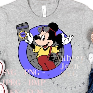 Welt Schaufenster Passport Mickey SVG Epcot SVG Eisen auf Cricut Druckbare Sublimation Png Digitalschnitt Datei Silhouette Mexiko Pavillion SVG Dxf